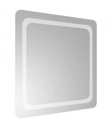 vidaXL LED Bathroom Mirror Transparent 60 x 60 cm Tempered Glass — V0672260111