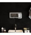 vidaXL LED Bathroom Mirror Transparent 40 x 20 cm Tempered Glass — V0672260118