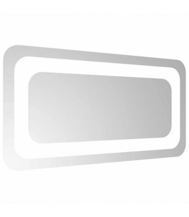 vidaXL LED Bathroom Mirror Transparent 40 x 20 cm Tempered Glass — V0672260118