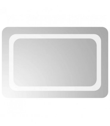 vidaXL LED Bathroom Mirror Transparent 60 x 40 cm Tempered Glass — V0672260119