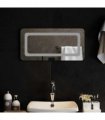 vidaXL LED Bathroom Mirror Transparent 60 x 30 cm Tempered Glass — V0672260121