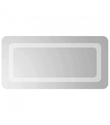 vidaXL LED Bathroom Mirror Transparent 60 x 30 cm Tempered Glass — V0672260121
