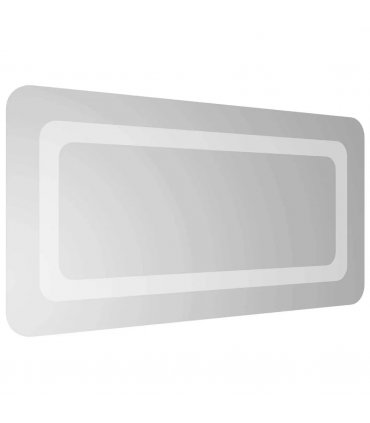 vidaXL LED Bathroom Mirror Transparent 60 x 30 cm Tempered Glass — V0672260121