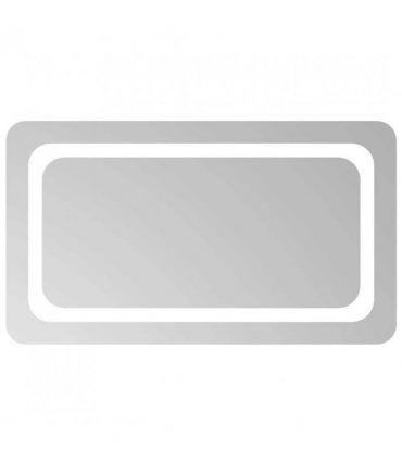 vidaXL LED Bathroom Mirror Transparent 70 x 40 cm Tempered Glass — V0672260128