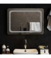 vidaXL LED Bathroom Mirror Transparent 70 x 50 cm Tempered Glass — V0672260129