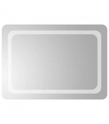 vidaXL LED Bathroom Mirror Transparent 70 x 50 cm Tempered Glass — V0672260129