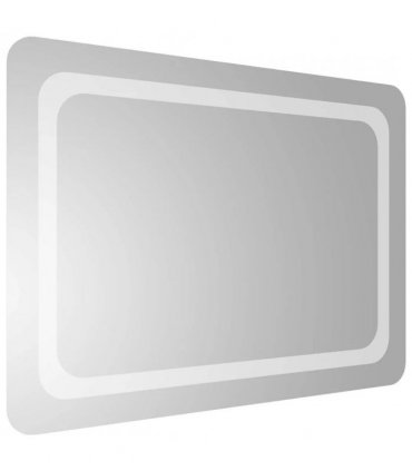 vidaXL LED Bathroom Mirror Transparent 70 x 50 cm Tempered Glass — V0672260129