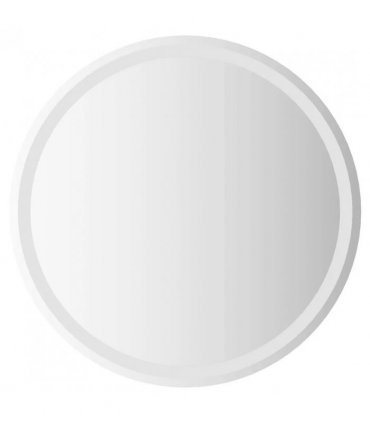 vidaXL LED Bathroom Mirror Transparent Ø 70 cm Tempered Glass — Size: 70 x 70 cm
