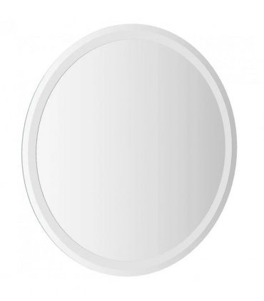 vidaXL LED Bathroom Mirror Transparent Ø 70 cm Tempered Glass — Size: 70 x 70 cm