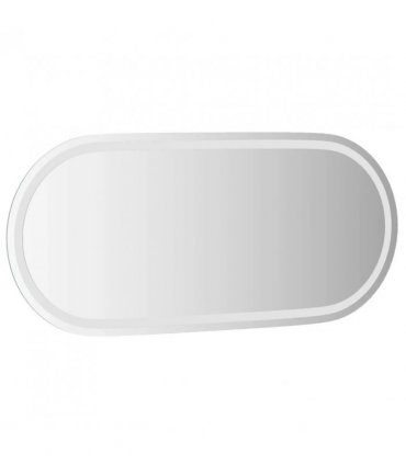 vidaXL LED Bathroom Mirror Transparent 100 x 45 cm Tempered Glass