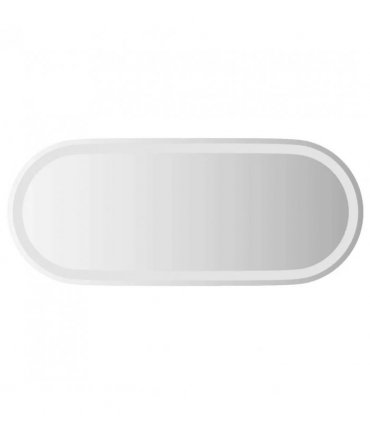 vidaXL LED Bathroom Mirror Transparent 90 x 40 cm Tempered Glass — V0672260137