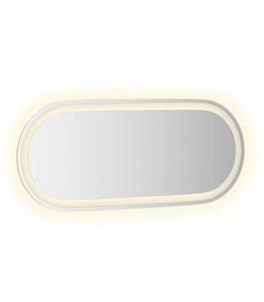 vidaXL LED Bathroom Mirror Transparent 90 x 40 cm Tempered Glass — V0672260137
