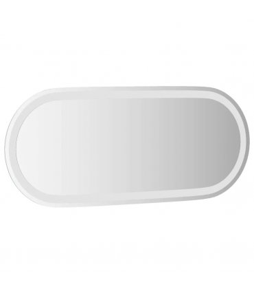 vidaXL LED Bathroom Mirror Transparent 90 x 40 cm Tempered Glass — V0672260137