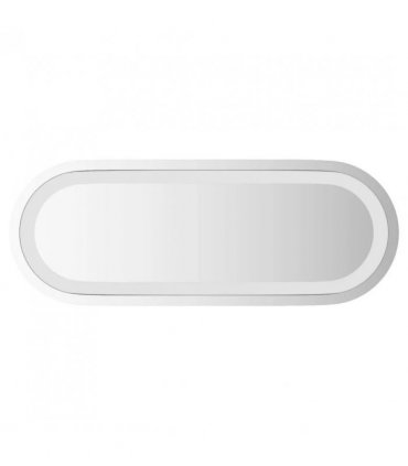 vidaXL LED Bathroom Mirror Transparent 40 x 15 cm Tempered Glass