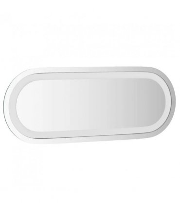 vidaXL LED Bathroom Mirror Transparent 40 x 15 cm Tempered Glass