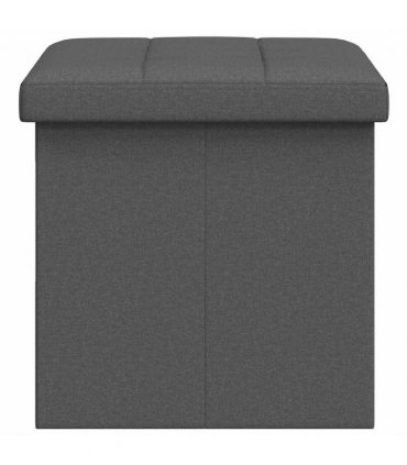 vidaXL Foldable Storage Bench Light Grey 180 kg 80 L 77 x 38 x 38 cm