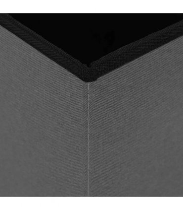 vidaXL Foldable Storage Bench Light Grey 180 kg 80 L 77 x 38 x 38 cm
