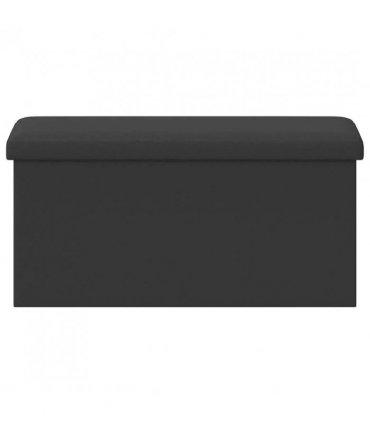 vidaXL Foldable Storage Bench Grey 180 kg 80 L 77 x 38 x 38 cm PVC