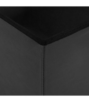 vidaXL Foldable Storage Bench Grey 180 kg 80 L 77 x 38 x 38 cm PVC