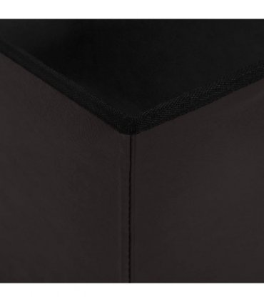 vidaXL Foldable Storage Bench Brown 180 kg 80 L 77 x 38 x 38 cm PVC