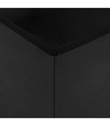 vidaXL Foldable Storage Bench Black 180 kg 80 L 77 x 38 x 38 cm PVC