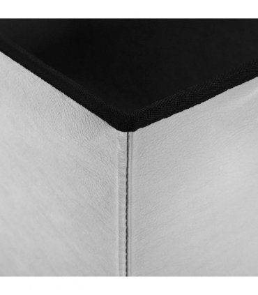 vidaXL Foldable Storage Bench White 180 kg 80 L 77 x 38 x 38 cm PVC