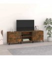 vidaXL TV Cabinet Smoked Oak 150x30x50 cm Engineered Wood — V0672271553