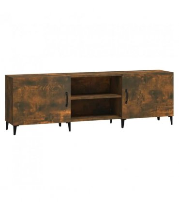 vidaXL TV Cabinet Smoked Oak 150x30x50 cm Engineered Wood — V0672271553