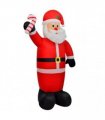 vidaXL Christmas Inflatable Santa Claus with LEDs 240 cm