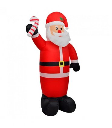 vidaXL Christmas Inflatable Santa Claus with LEDs 240 cm