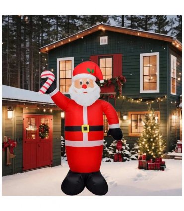 vidaXL Christmas Inflatable Santa Claus with LEDs 240 cm