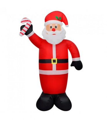 vidaXL Christmas Inflatable Santa Claus with LEDs 240 cm