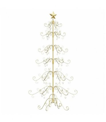 vidaXL Metal Christmas Tree Gold 180 cm Powder-coated Steel