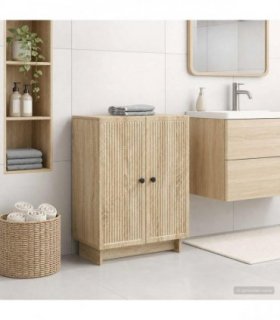 vidaXL Bathroom Storage Cainet EDE Sonoma Oak 59.5 x 31 x 80 cm
