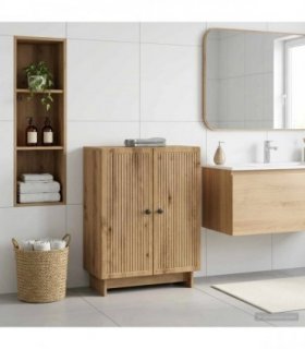 vidaXL Bathroom Storage Cainet EDE Artisan Oak 59.5 x 31 x 80 cm