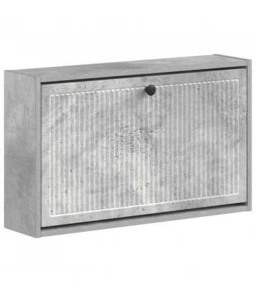 vidaXL Wall-Mounted Shoe Cabinet EDE 71 x 17 x 43 cm Engineered Wood — Colour: Concrete grey