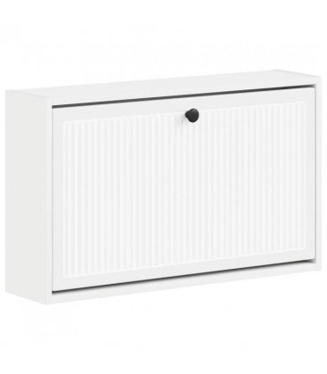 vidaXL Wall-Mounted Shoe Cabinet EDE 71 x 17 x 43 cm Engineered Wood — Colour: White