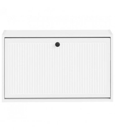 vidaXL Wall-Mounted Shoe Cabinet EDE 71 x 17 x 43 cm Engineered Wood — Colour: White