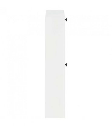 vidaXL Wall-Mounted Shoe Cabinet EDE 71 x 17 x 86 cm Engineered Wood — Colour: High gloss white