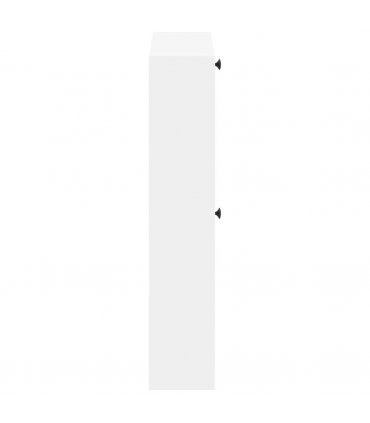 vidaXL Wall-Mounted Shoe Cabinet EDE 71 x 17 x 86 cm Engineered Wood — Colour: White