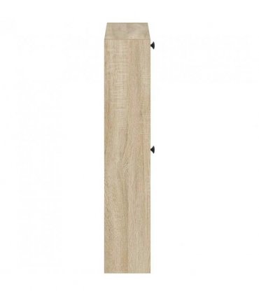 vidaXL Wall-Mounted Shoe Cabinet EDE 71 x 17 x 86 cm Engineered Wood — Colour: Sonoma oak