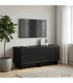 vidaXL TV Cabinet Black Engineered Wood