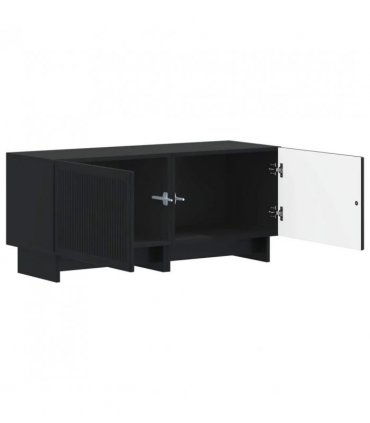 vidaXL TV Cabinet Black Engineered Wood