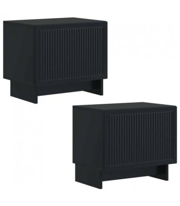 vidaXL TV Cabinet Black Engineered Wood