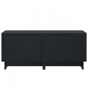 vidaXL TV Cabinet Black Engineered Wood