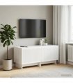 vidaXL TV Cabinet High Gloss White Engineered Wood