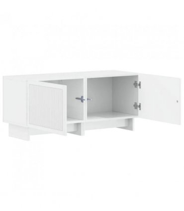 vidaXL TV Cabinet High Gloss White Engineered Wood