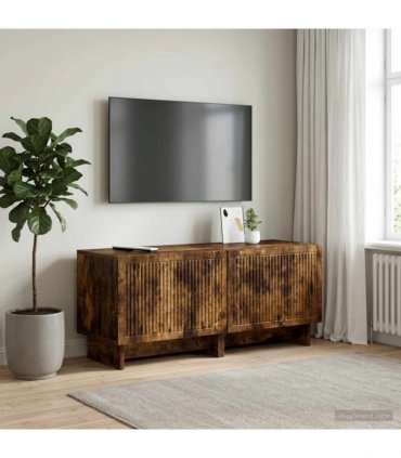 vidaXL TV Cabinet Smoked Oak Engineered Wood