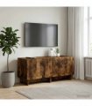 vidaXL TV Cabinet Smoked Oak Engineered Wood