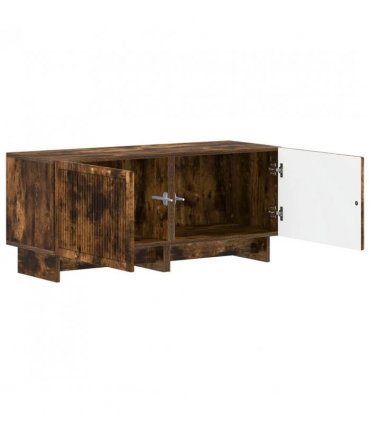 vidaXL TV Cabinet Smoked Oak Engineered Wood